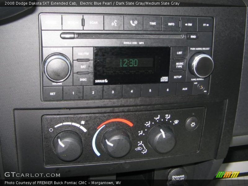 Electric Blue Pearl / Dark Slate Gray/Medium Slate Gray 2008 Dodge Dakota SXT Extended Cab