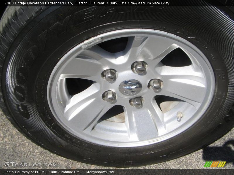 Electric Blue Pearl / Dark Slate Gray/Medium Slate Gray 2008 Dodge Dakota SXT Extended Cab