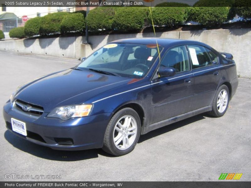 Atlantic Blue Pearl / Charcoal Tweed Cloth 2005 Subaru Legacy 2.5i Sedan