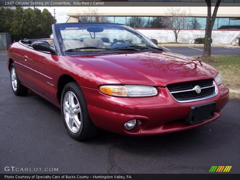 Indy Red / Camel 1997 Chrysler Sebring JXi Convertible