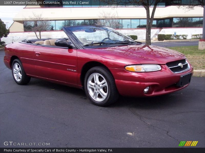 Indy Red / Camel 1997 Chrysler Sebring JXi Convertible