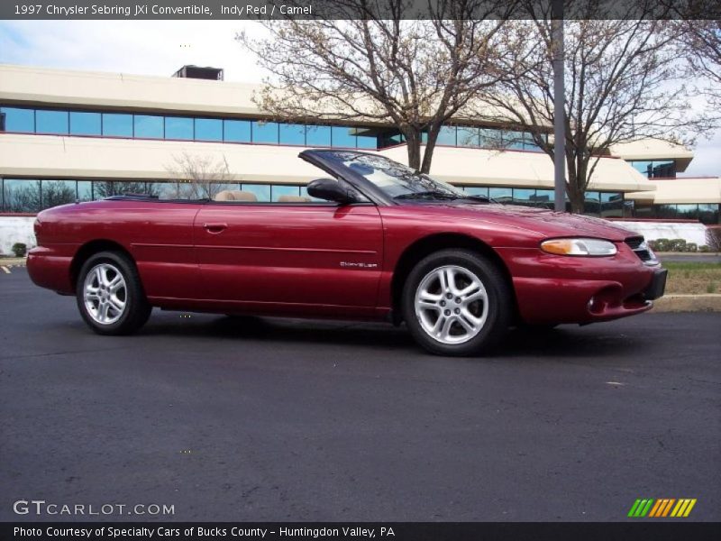 Indy Red / Camel 1997 Chrysler Sebring JXi Convertible