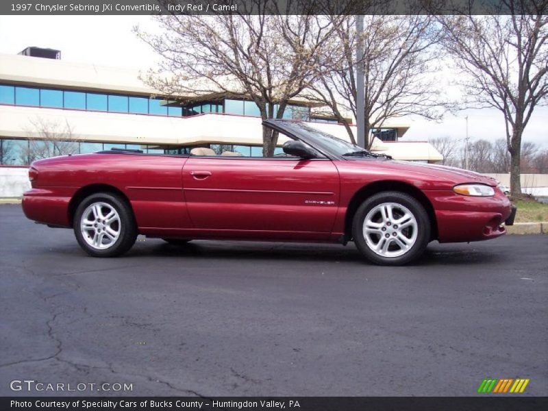 Indy Red / Camel 1997 Chrysler Sebring JXi Convertible
