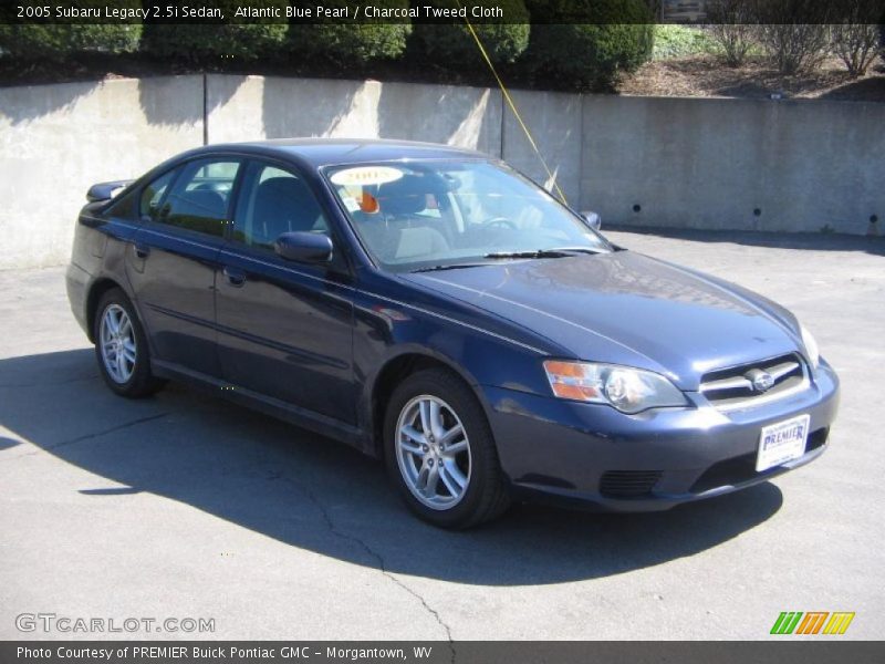 Atlantic Blue Pearl / Charcoal Tweed Cloth 2005 Subaru Legacy 2.5i Sedan