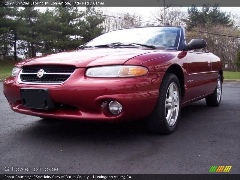Indy Red / Camel 1997 Chrysler Sebring JXi Convertible