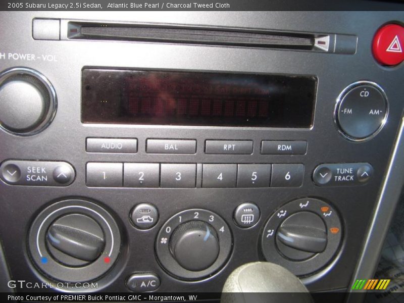 Atlantic Blue Pearl / Charcoal Tweed Cloth 2005 Subaru Legacy 2.5i Sedan
