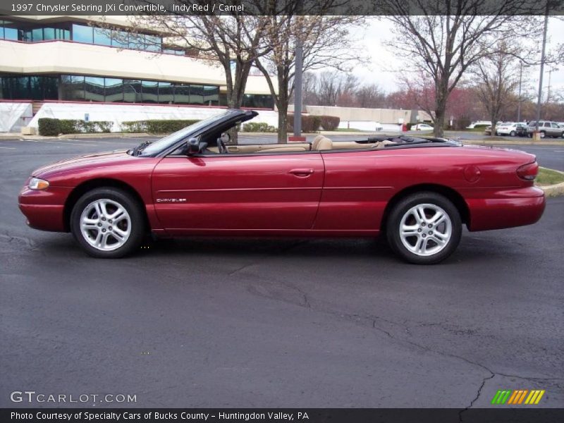 Indy Red / Camel 1997 Chrysler Sebring JXi Convertible