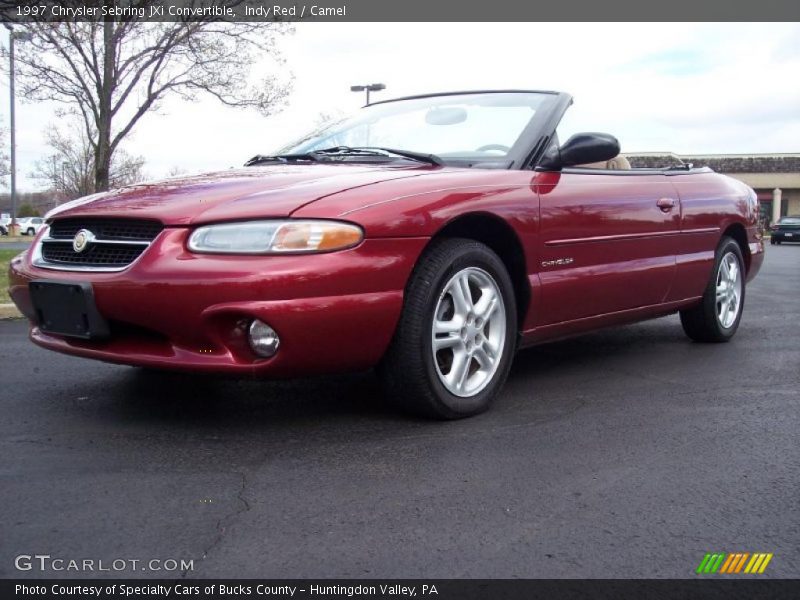 Indy Red / Camel 1997 Chrysler Sebring JXi Convertible