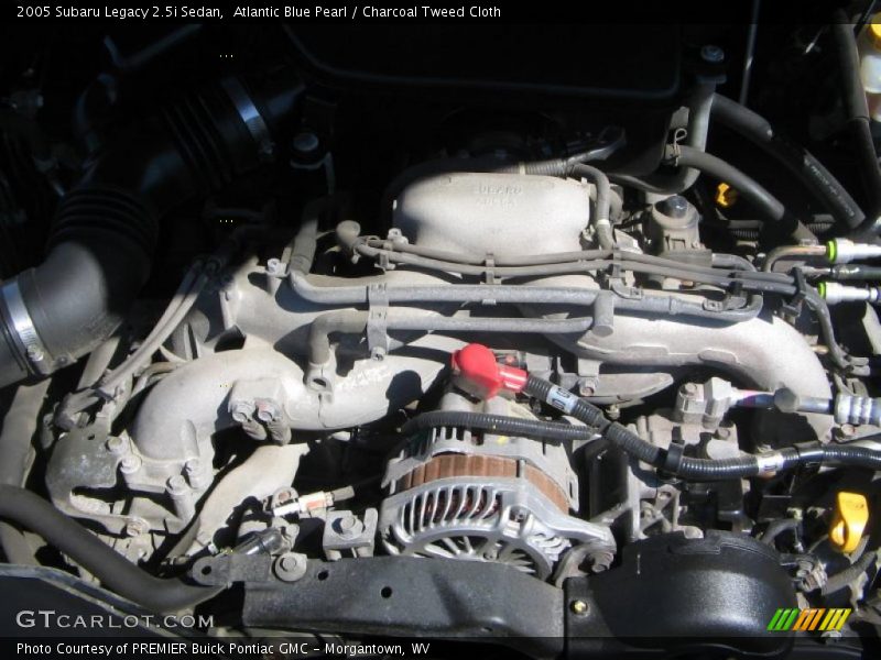 Atlantic Blue Pearl / Charcoal Tweed Cloth 2005 Subaru Legacy 2.5i Sedan