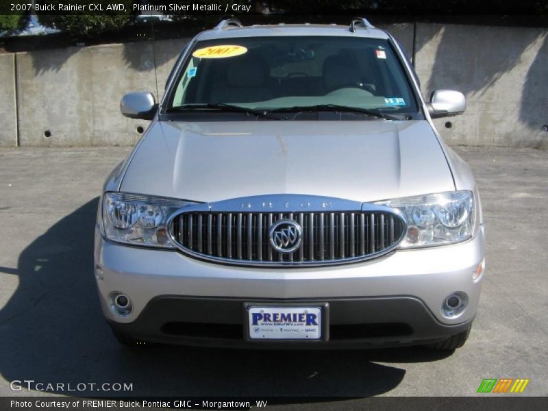 Platinum Silver Metallic / Gray 2007 Buick Rainier CXL AWD
