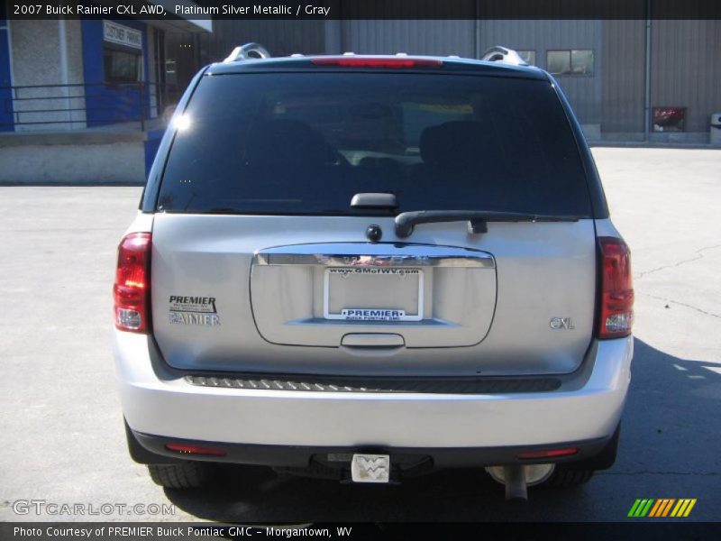 Platinum Silver Metallic / Gray 2007 Buick Rainier CXL AWD