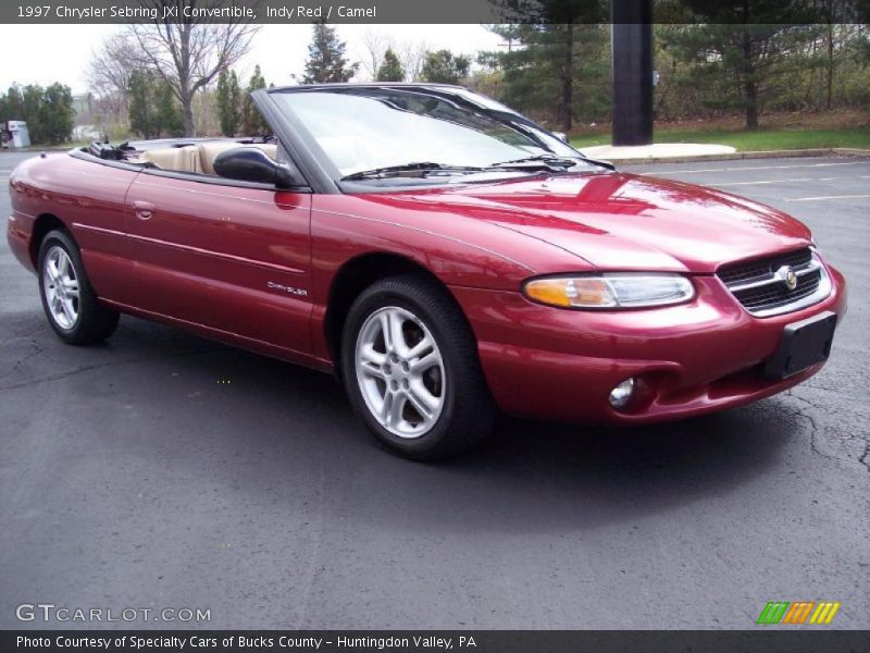 Indy Red / Camel 1997 Chrysler Sebring JXi Convertible