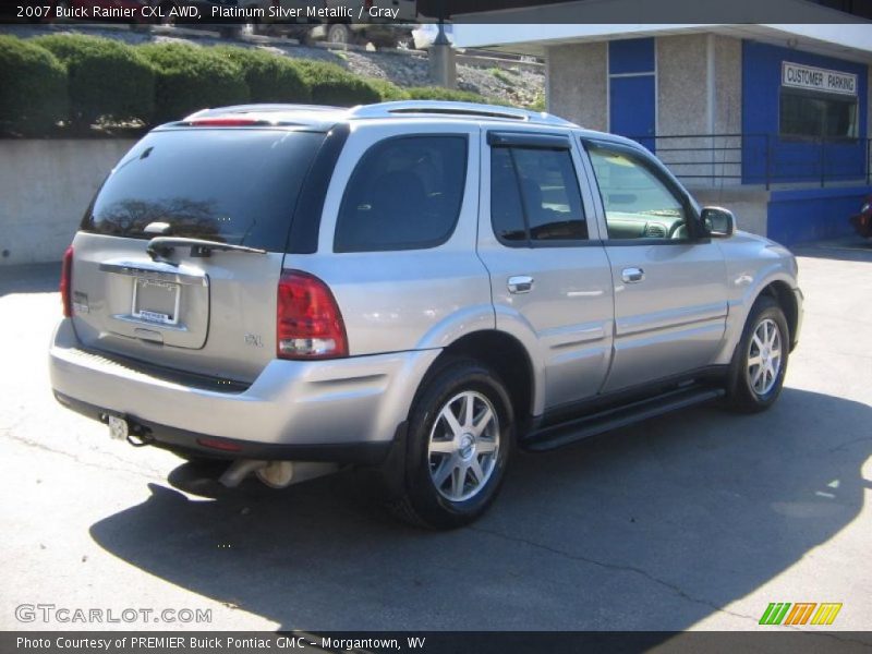 Platinum Silver Metallic / Gray 2007 Buick Rainier CXL AWD