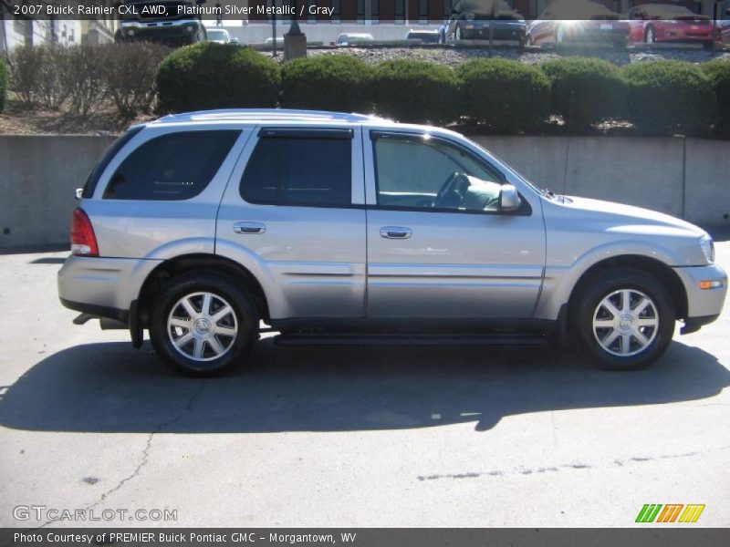 Platinum Silver Metallic / Gray 2007 Buick Rainier CXL AWD