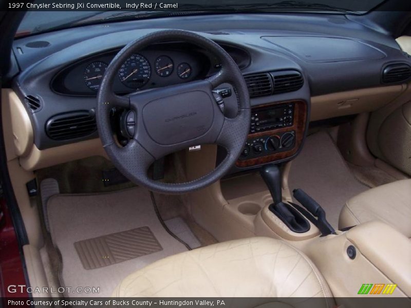 Indy Red / Camel 1997 Chrysler Sebring JXi Convertible