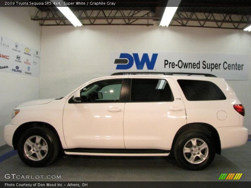 Super White / Graphite Gray 2009 Toyota Sequoia SR5 4x4