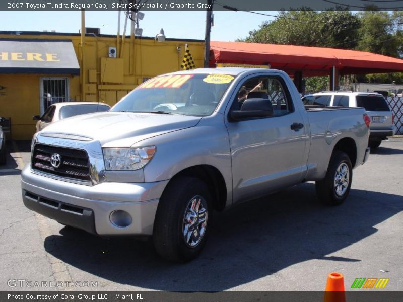 Silver Sky Metallic / Graphite Gray 2007 Toyota Tundra Regular Cab