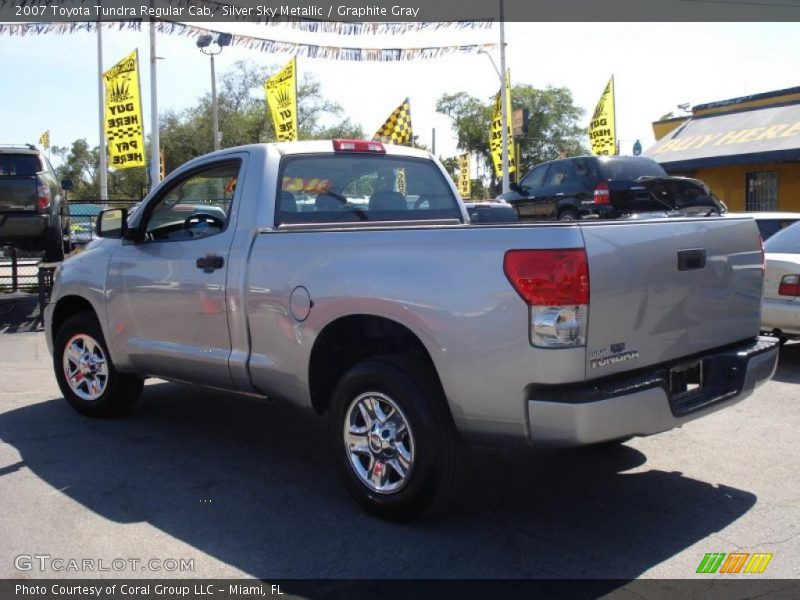 Silver Sky Metallic / Graphite Gray 2007 Toyota Tundra Regular Cab