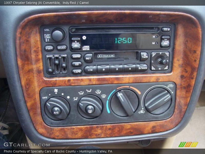 Indy Red / Camel 1997 Chrysler Sebring JXi Convertible