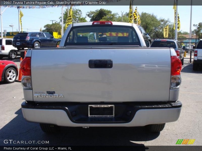 Silver Sky Metallic / Graphite Gray 2007 Toyota Tundra Regular Cab