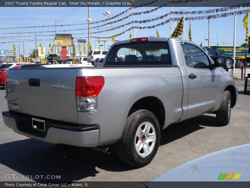 Silver Sky Metallic / Graphite Gray 2007 Toyota Tundra Regular Cab