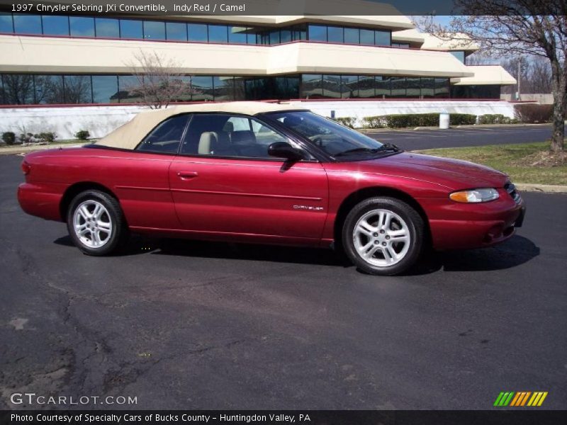 Indy Red / Camel 1997 Chrysler Sebring JXi Convertible