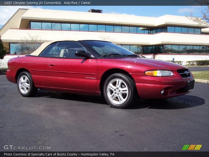 Indy Red / Camel 1997 Chrysler Sebring JXi Convertible