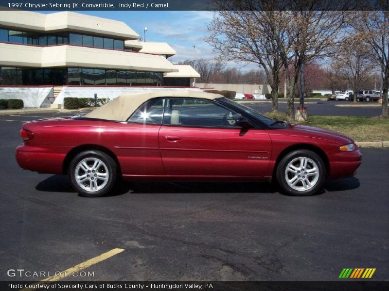 Indy Red / Camel 1997 Chrysler Sebring JXi Convertible