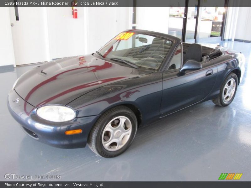 Twilight Blue Mica / Black 1999 Mazda MX-5 Miata Roadster