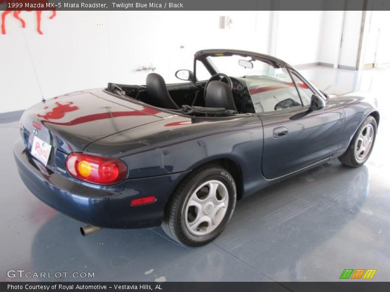 Twilight Blue Mica / Black 1999 Mazda MX-5 Miata Roadster