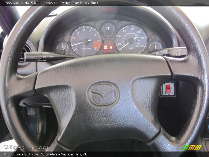 Twilight Blue Mica / Black 1999 Mazda MX-5 Miata Roadster