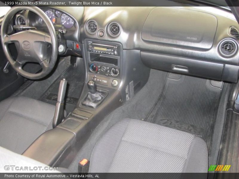 Twilight Blue Mica / Black 1999 Mazda MX-5 Miata Roadster