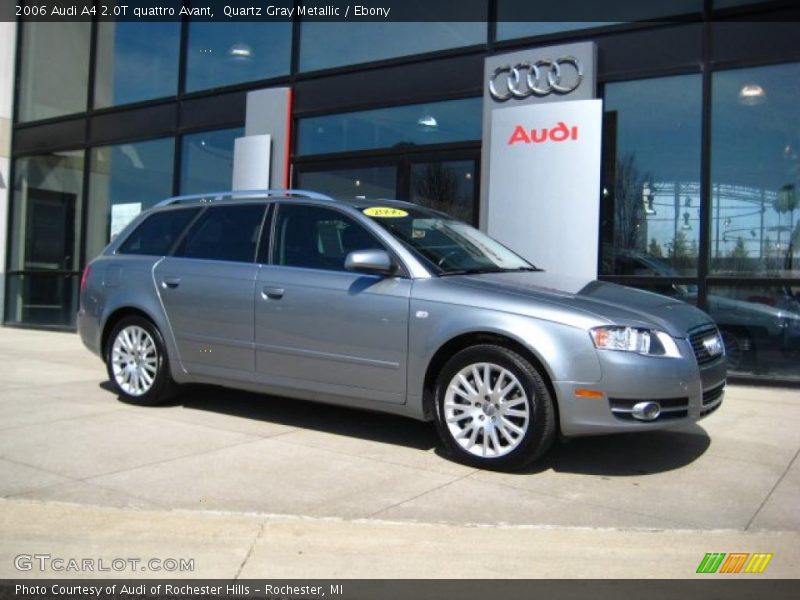 Quartz Gray Metallic / Ebony 2006 Audi A4 2.0T quattro Avant