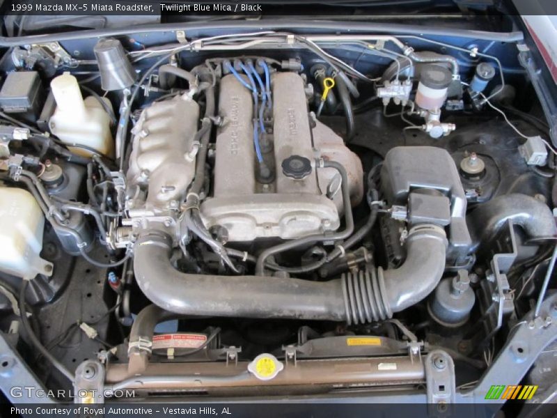 Twilight Blue Mica / Black 1999 Mazda MX-5 Miata Roadster