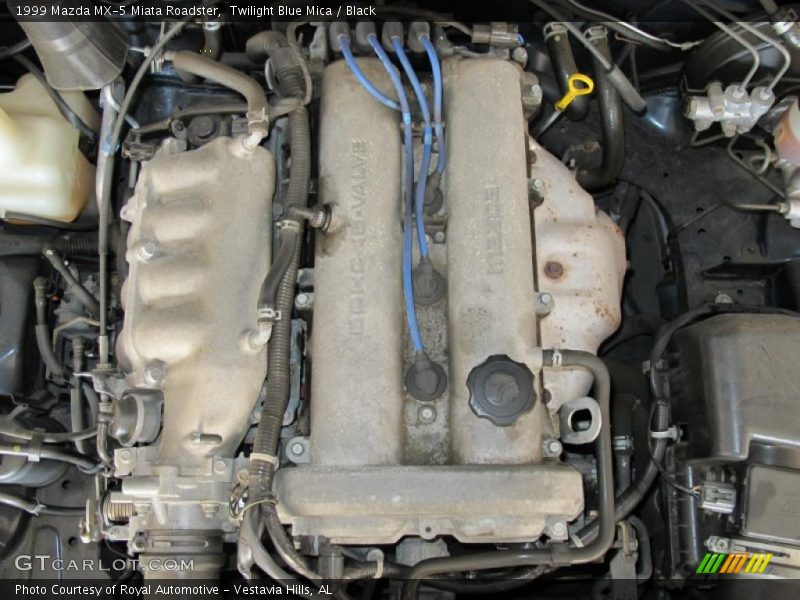 Twilight Blue Mica / Black 1999 Mazda MX-5 Miata Roadster