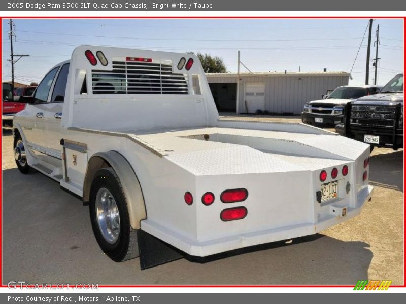 Bright White / Taupe 2005 Dodge Ram 3500 SLT Quad Cab Chassis