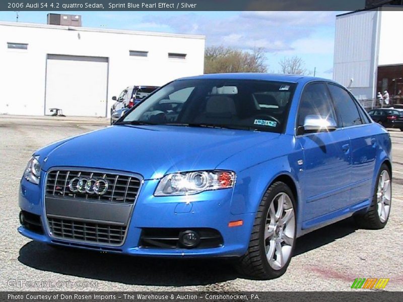 Sprint Blue Pearl Effect / Silver 2006 Audi S4 4.2 quattro Sedan