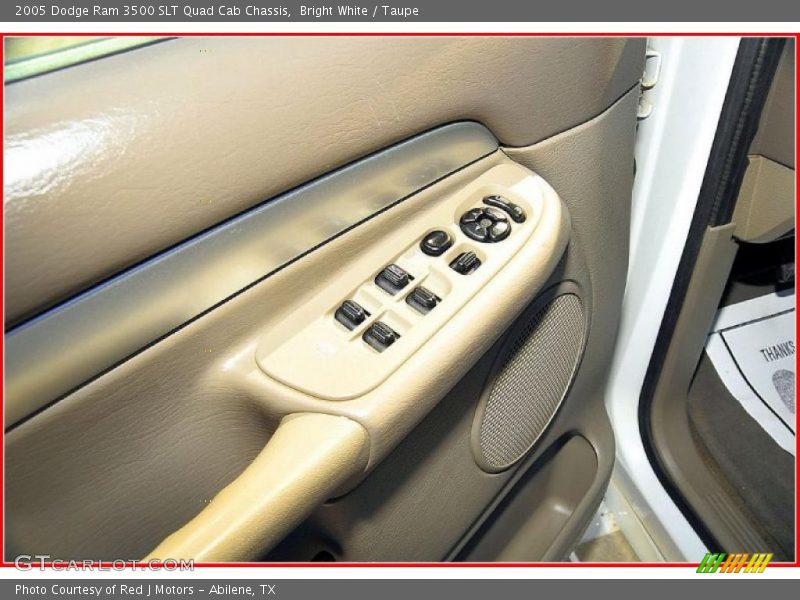Bright White / Taupe 2005 Dodge Ram 3500 SLT Quad Cab Chassis