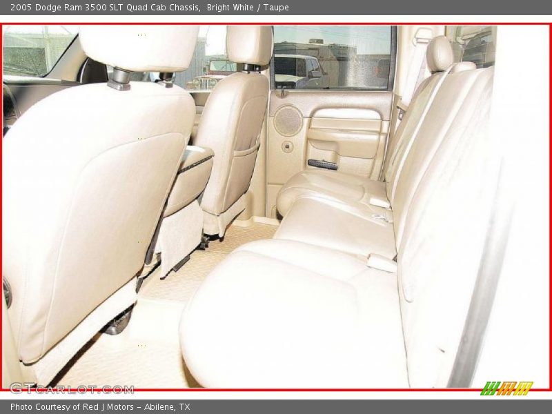 Bright White / Taupe 2005 Dodge Ram 3500 SLT Quad Cab Chassis