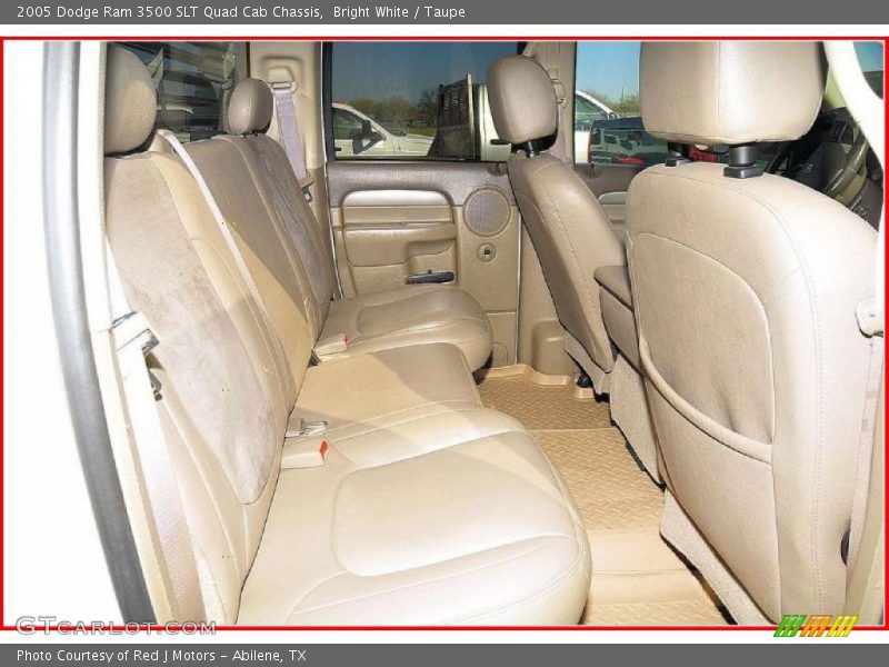 Bright White / Taupe 2005 Dodge Ram 3500 SLT Quad Cab Chassis