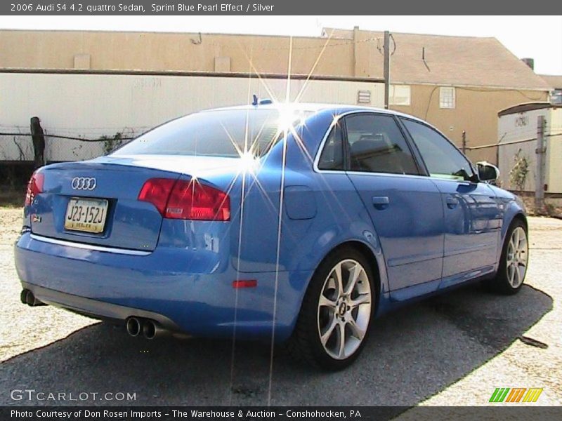 Sprint Blue Pearl Effect / Silver 2006 Audi S4 4.2 quattro Sedan