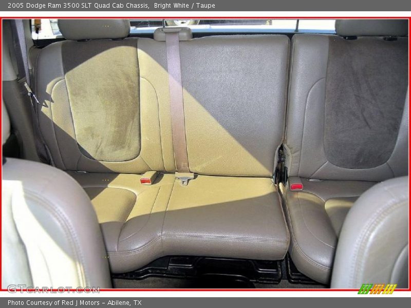Bright White / Taupe 2005 Dodge Ram 3500 SLT Quad Cab Chassis