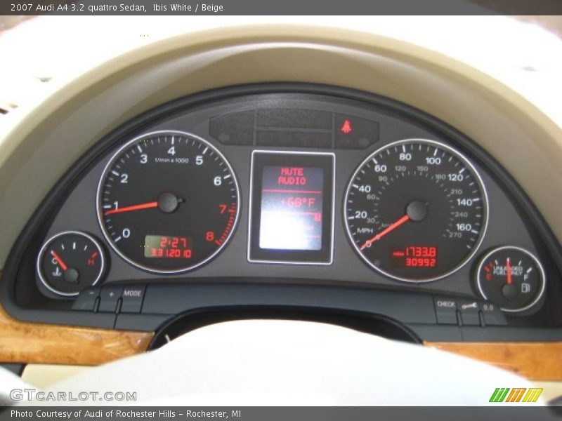 Ibis White / Beige 2007 Audi A4 3.2 quattro Sedan