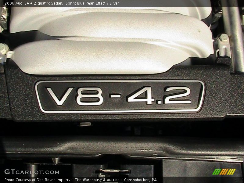 Sprint Blue Pearl Effect / Silver 2006 Audi S4 4.2 quattro Sedan
