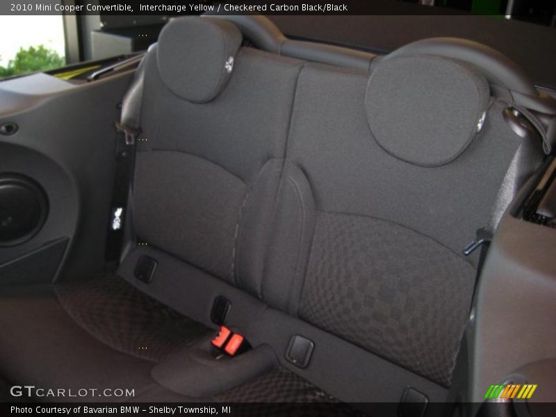 Interchange Yellow / Checkered Carbon Black/Black 2010 Mini Cooper Convertible
