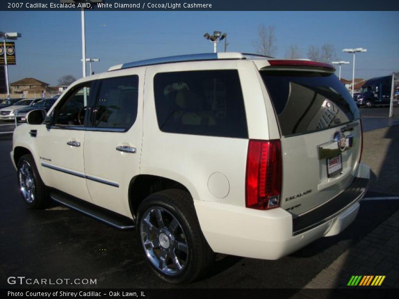 White Diamond / Cocoa/Light Cashmere 2007 Cadillac Escalade AWD