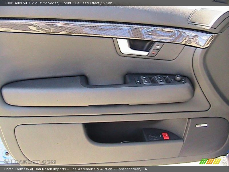 Sprint Blue Pearl Effect / Silver 2006 Audi S4 4.2 quattro Sedan