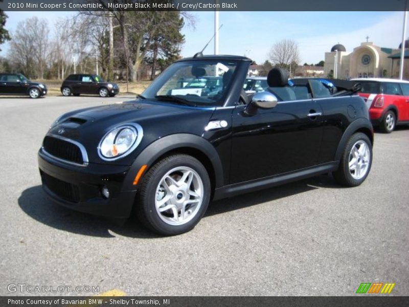 Midnight Black Metallic / Grey/Carbon Black 2010 Mini Cooper S Convertible