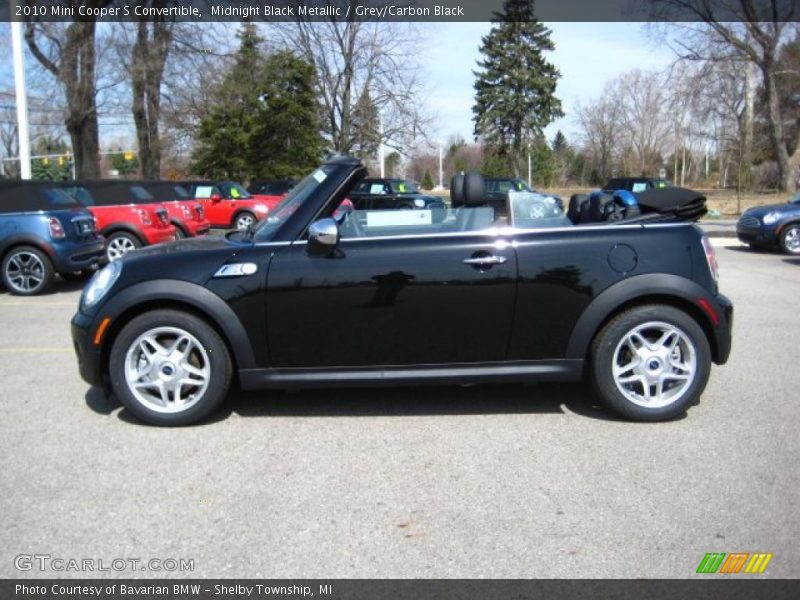 Midnight Black Metallic / Grey/Carbon Black 2010 Mini Cooper S Convertible