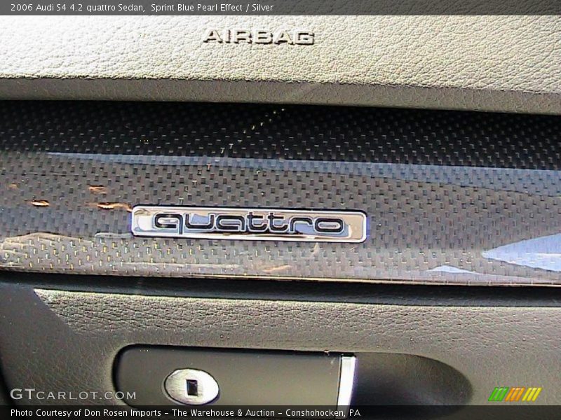 Sprint Blue Pearl Effect / Silver 2006 Audi S4 4.2 quattro Sedan